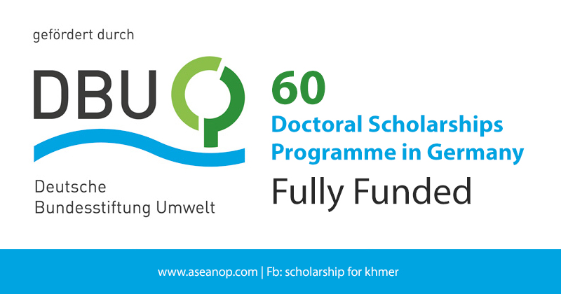 60 Dissertation Doctoral Scholarship Programme in Germany - ASEAN