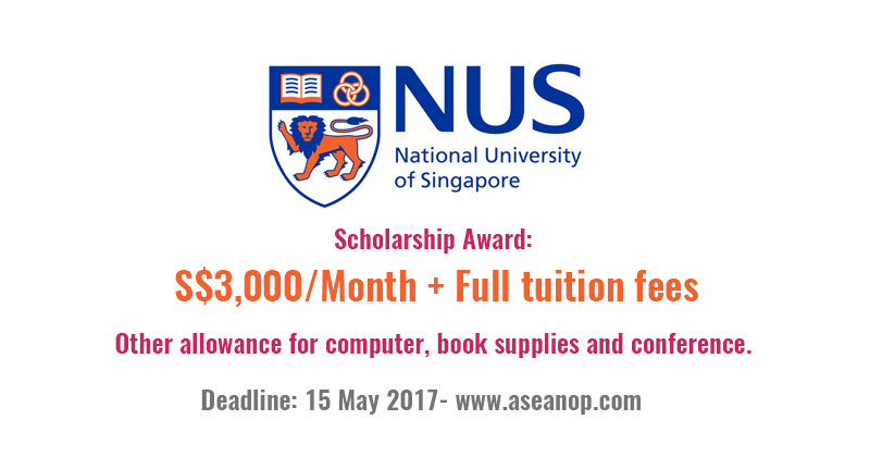 phd scholarship amount in singapore