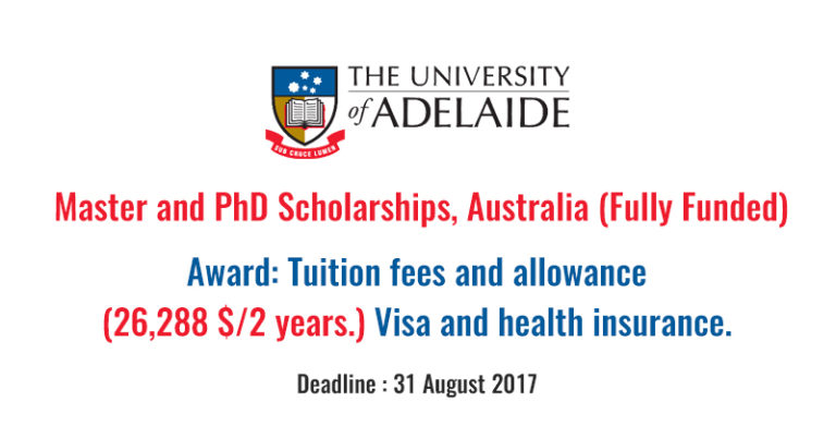 Adelaide University Master And PhD Scholarships South Australia Fully Funded ASEAN Scholarships