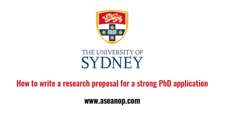 how to write a research proposal university of sydney
