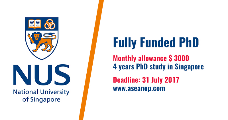 singapore university phd scholarship