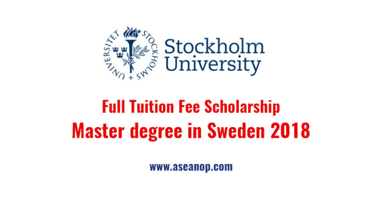 Stockholm University Master Scholarship in Sweden 2018 ...