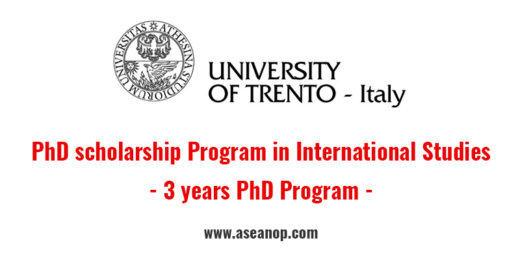 university of trento phd scholarship