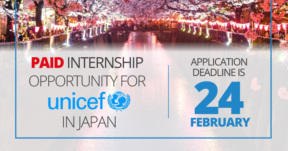 Opportunity to work as interns with UNICEF in Japan - ASEAN Scholarships
