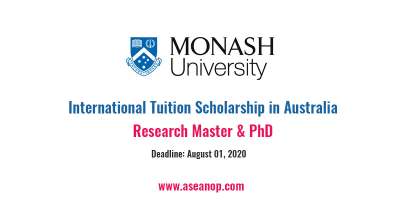 Monash International Tuition Scholarship (MITS) - Research Master & PhD ...