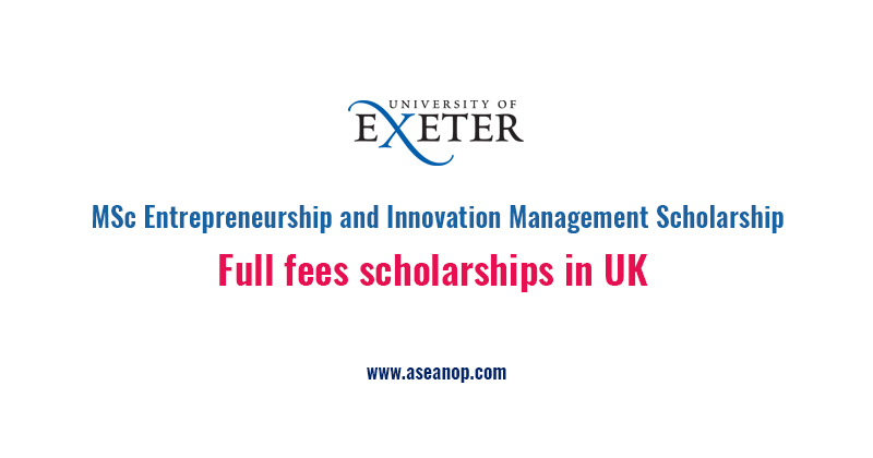 University of Exeter MSc Entrepreneurship and Innovation Management ...