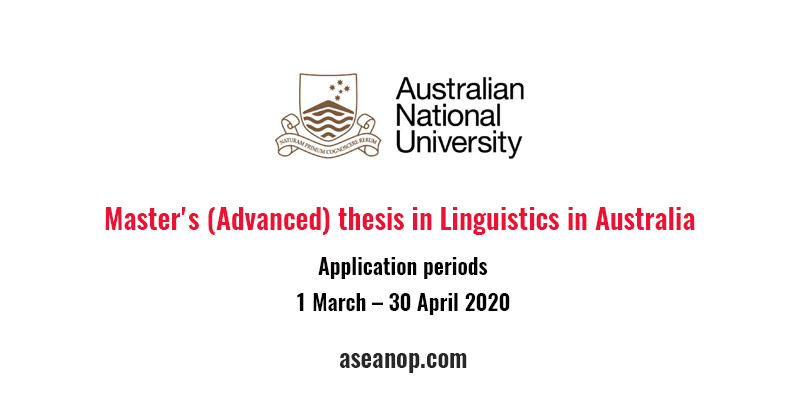 Recent Masters Theses | Department of Linguistics