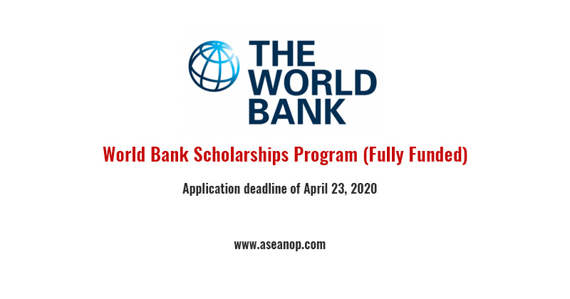 phd scholarship world bank