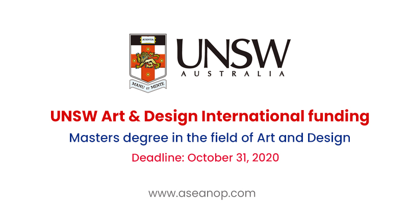 UNSW Art & Design International Scholarship in Australia, 2020 - ASEAN ...