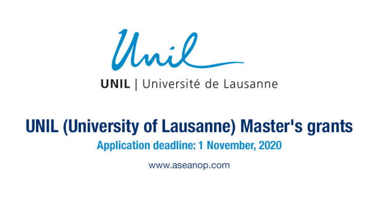 Master's Grants of the University of Lausanne (Switzerland) - ASEAN ...