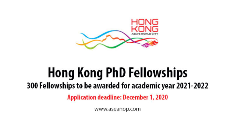 phd scholarship in hong kong