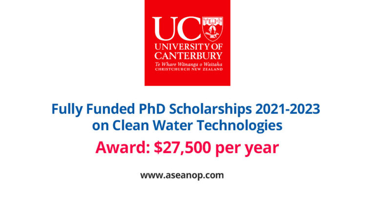 phd scholarship water resources management