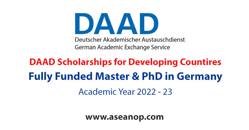 DAAD Doctoral Programmes in Germany 2022 (Fully Funded) - ASEAN Scholarships