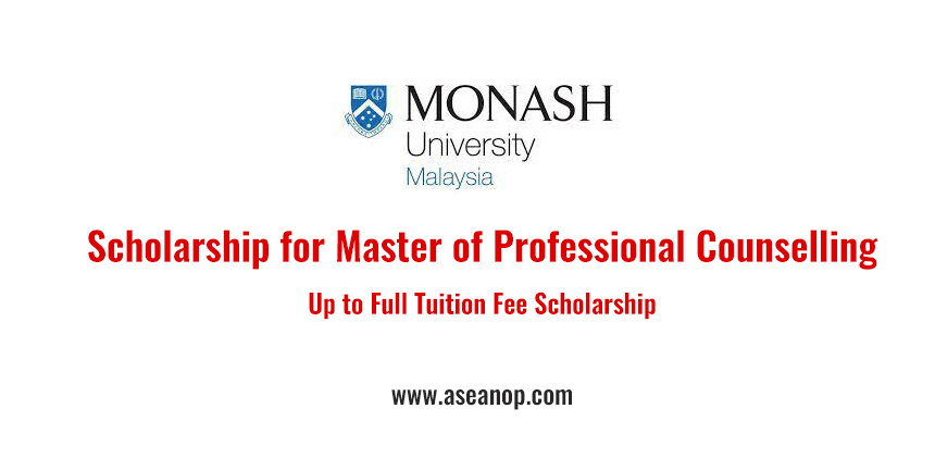 Scholarship for Master of Professional Counselling at Monash University