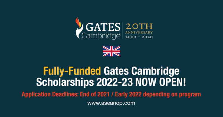 Fully-Funded Gates Cambridge Scholarships 2022-23 - ASEAN Scholarships