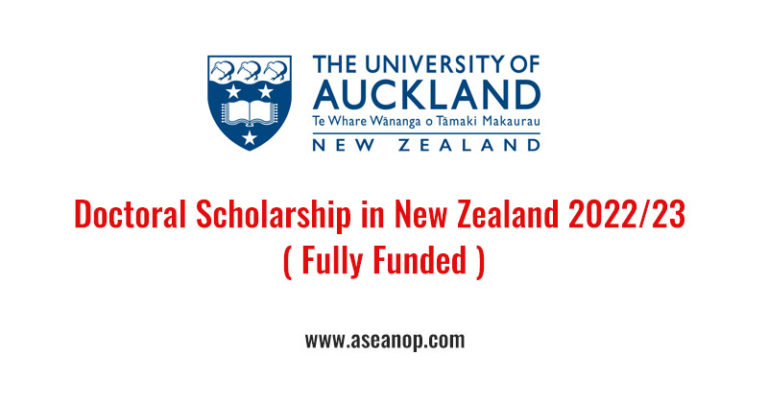 phd scholarship university of auckland