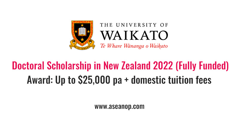 new zealand phd scholarship 2022