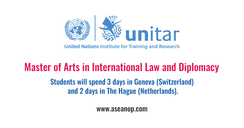 M.A. International Law and Diplomacy (UPEACE-UNITAR)