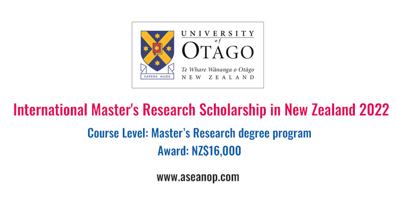 master of research new zealand