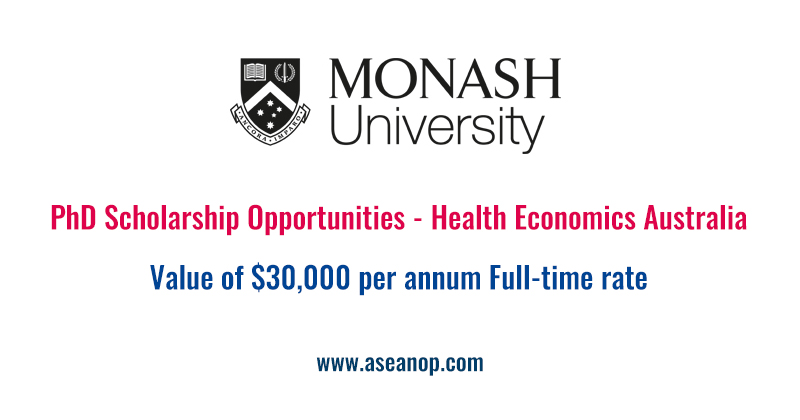 phd health economics monash university