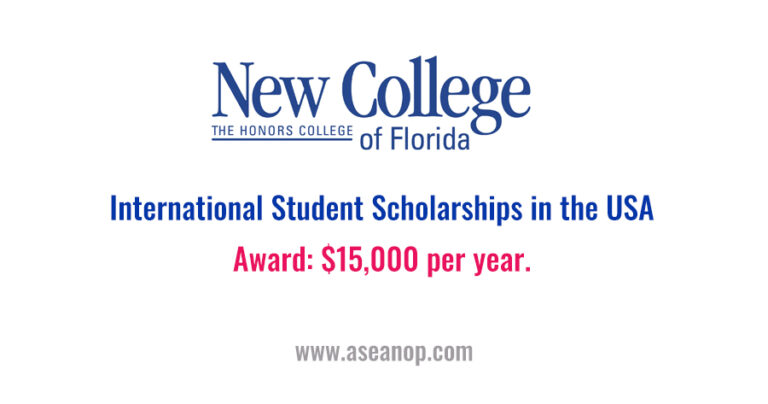 New College of Florida International Student Scholarships in the USA
