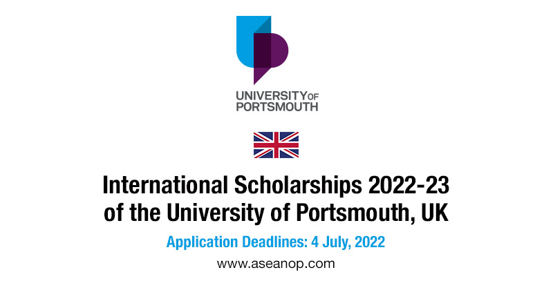 2022 23 portsmouth university international scholarships