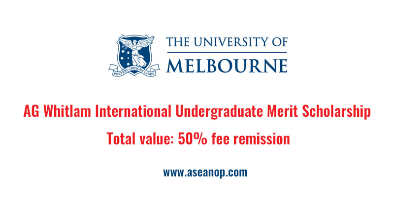 AG Whitlam International Undergraduate Merit Scholarship