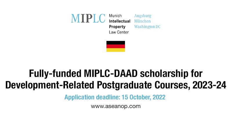 Fully Funded Miplc Daad Scholarship For Development Related Postgraduate Courses 2023 24 