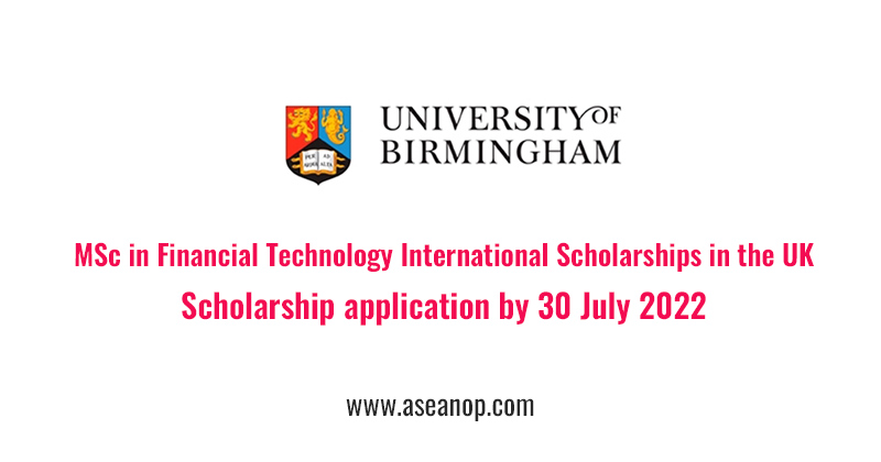 The University of Birmingham MSc in Financial Technology International