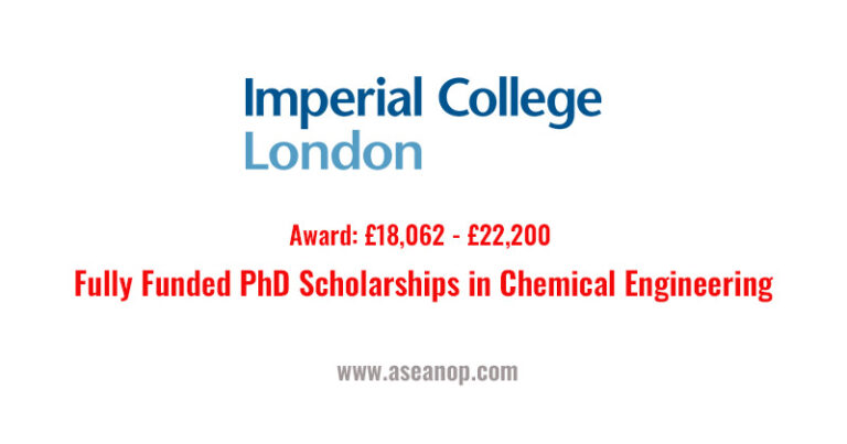 phd chemical engineering scholarships