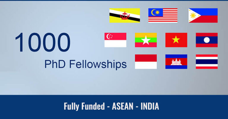 phd fellowship in india 2023