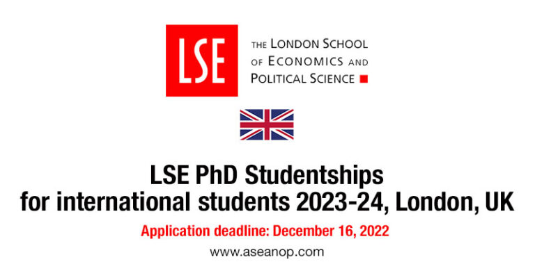 phd studentships london 2023