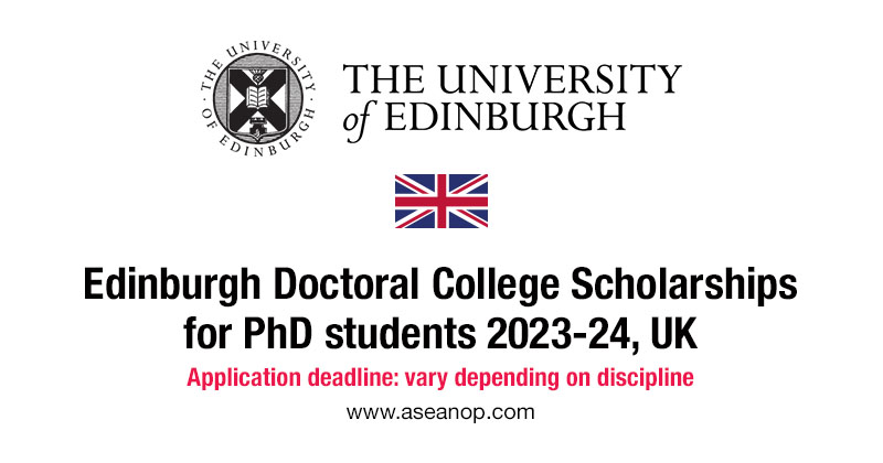 phd scholarship university of edinburgh