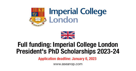 president's phd scholarships at imperial college london 2023