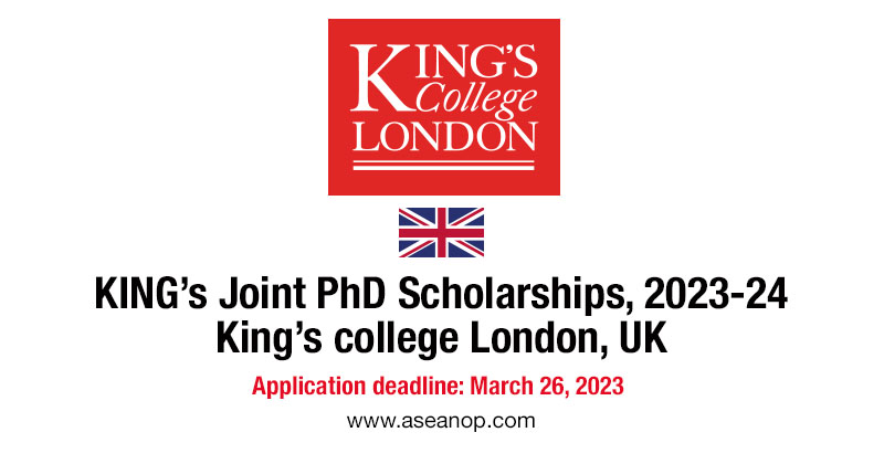 phd application king's college london