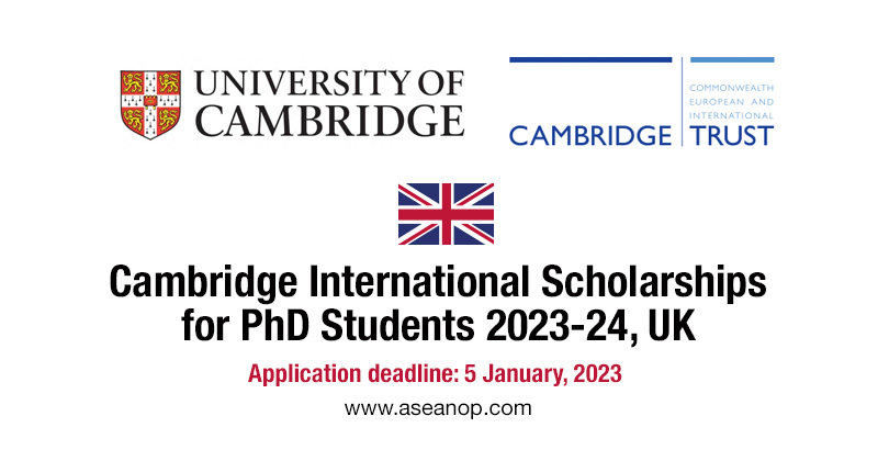 phd scholarships cambridge