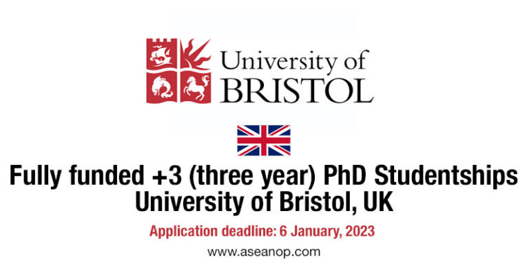 university of bristol funded phd
