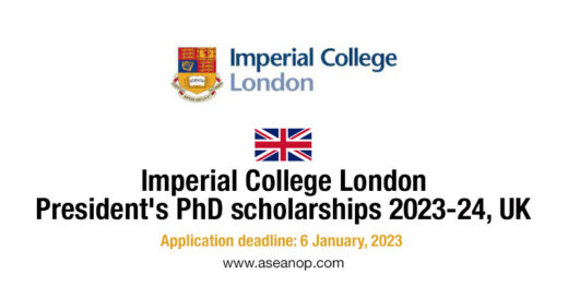 president's phd scholarships at imperial college london 2023