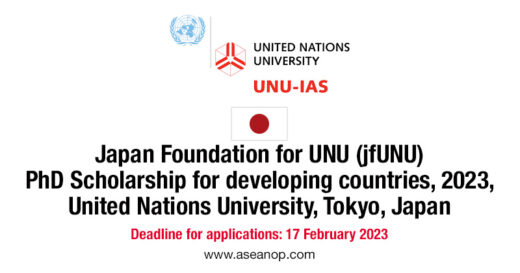 phd scholarship for developing countries 2023