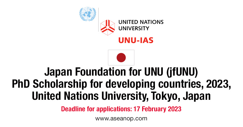phd scholarship for developing countries 2023