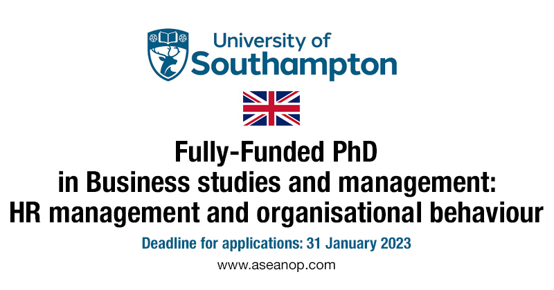 phd in management in uk fully funded