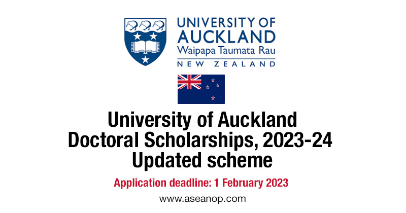 auckland uni phd scholarship
