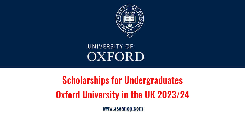 Scholarships for Undergraduates at Oxford University