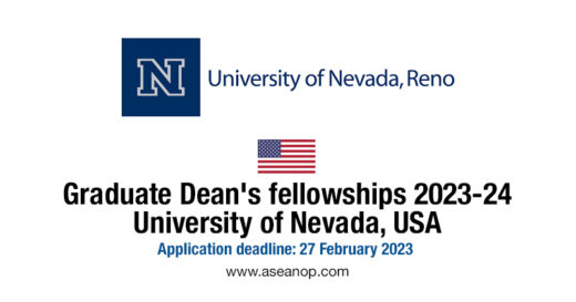 Graduate Dean's Fellowships 2023-24, University Of Nevada, USA - ASEAN ...