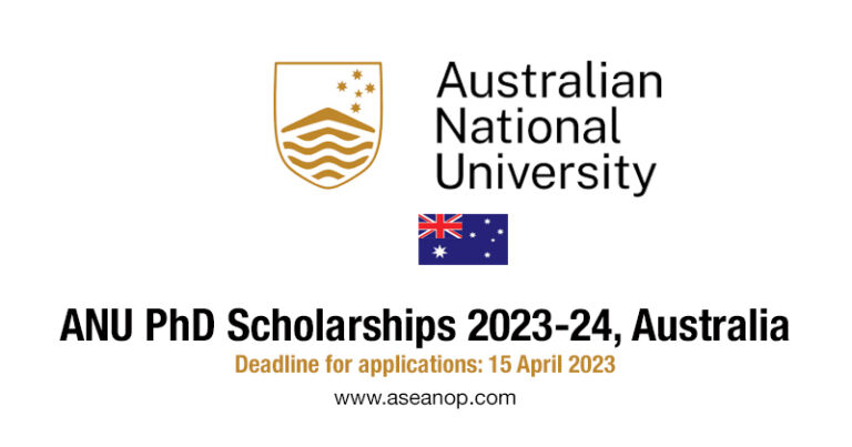 anu phd scholarship 2023