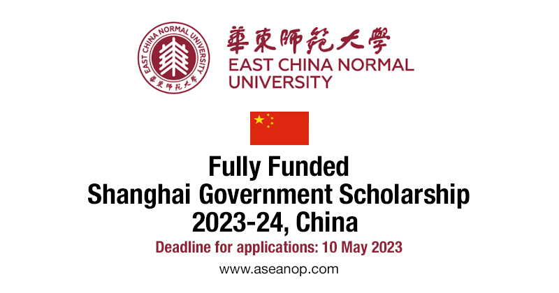 2023 24 east china full shanghai scholarships