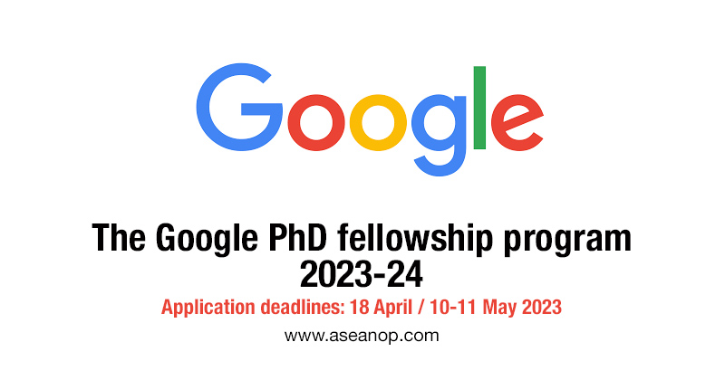google phd fellowship india program 2023