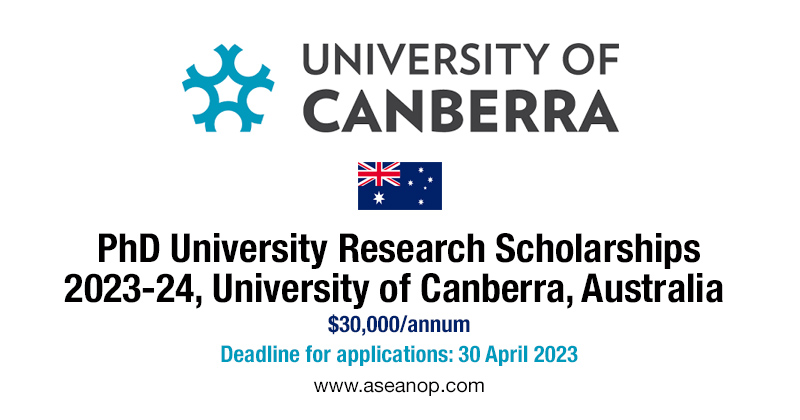 university of canberra phd scholarships