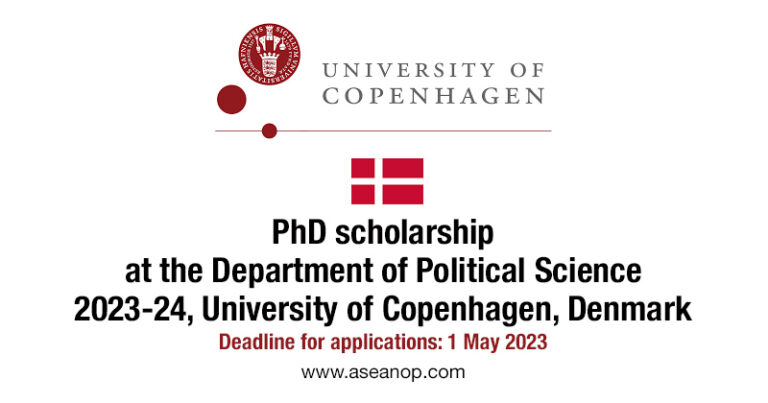 phd admission in political science 2023