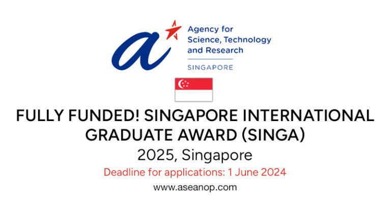 FULLY FUNDED SINGAPORE INTERNATIONAL GRADUATE AWARD SINGA 2025   2025 Singa Award Fully Funded 768x403 